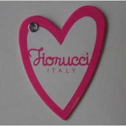 Wholesale customized high quality Warm Heart Shape Printed Paper Tag
