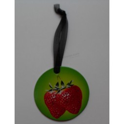 批发定制高品质圆形草莓设计吊牌