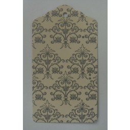 Wholesale customized high quality Pattern Design Printed Die Cut Paper Tag