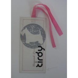 Wholesale customized high quality Canvas Material Silkcreen Printing Hangtag