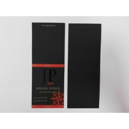 Wholesale customized high quality Spot UV Black Garment Waist Tag