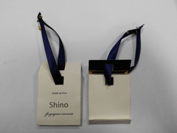 Etichetta su misura dell'indumento di riBoon del raso nero di alta qualità all'ingrosso