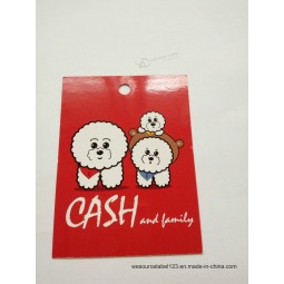 Factory direct wholesale customized top quality Bright Colours Printing Glossy Lamination Hangtag