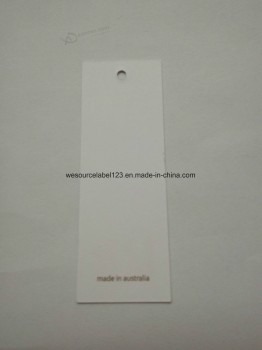 工場直接卸売カスタマイズされた最高品質の白い紙のカード金箔直接ハングタグ