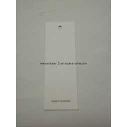 Factory direct wholesale customized top quality White Paper Card Gold Foil Directly Hangtag
