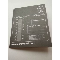Factory direct wholesale customized top quality Printed Grey Colour White Paper Folded Hangtag