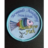 Factory direct wholesale customized top quality Customized Fish Design Promotion Woven Badge