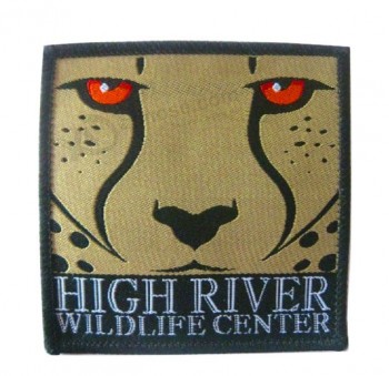 Factory direct wholesale customized top quality Rectangle Shape Damask for Clothing Woven Patch