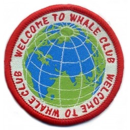 Factory direct wholesale customized top quality Earth Design Round Shape Clothing Woven Patch