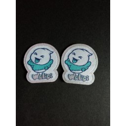 Customized top quality Laser Cut Edges Clothing Woven Badge