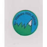 Wholesale customized high-end Customized Rouond Shape Schoolwoven Badge