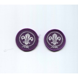 Wholesale customized high-end Customized Scout Logo Design Woven Badge