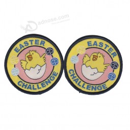 Wholesale customized high-end  Damask Quality Woven Badge