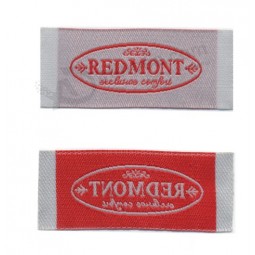 All'ingrosso su misura alta-Etichetta tessuta aBBigliamento tessitura alta definizione di alta qualità taffetà