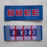 Wholesale customized high-end Taffeta Quality Endfolded Clothing Main Woven Labels