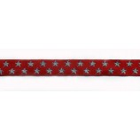 Wholesale customized high-end Taffeta Quality Strip Shape Damask Weaving Ribbon Label