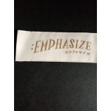 Wholesale customized high-end Taffeta Quality Clothing Neck Main Woven Label
