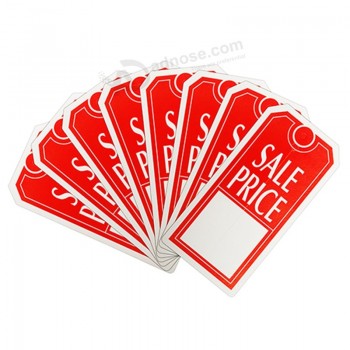 Venda por atacado personalizado de alta-AcaBar com as etiquetas de papel de preço de venda de impressão (5995-1)