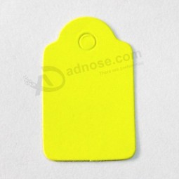 All'ingrosso su misura alta-Etichetta di carta di colore fluorescente fine per gioielli e giocattoli