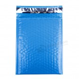 Wholesale customized high-end 4X8" Blue Poly Bubble Mailer Delivery Bag (B. 26213bl)