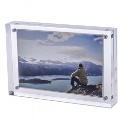 Wholesale customized high-end Double Side Clear Acryllic Picture Photo Frame (PF001-1)