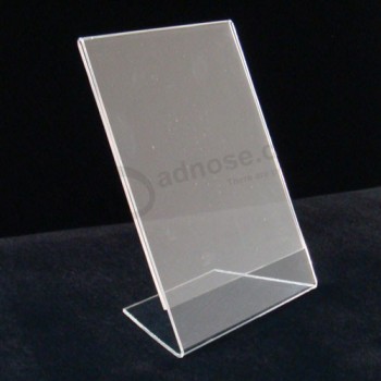Wholesale customized high-end Various Size Clear L Acrylic Display (AH001)