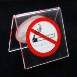 Wholesale customized high-end No Smoking Sign Clear Acrylic Display (AH025)