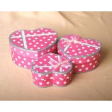 Cheap Custom Paper Cosmetic Box with Hart Shape for Packing