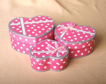 Cheap Custom Paper Cosmetic Box with Hart Shape for Packing