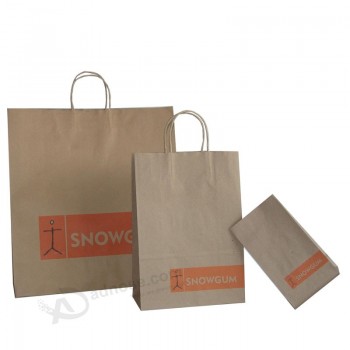 Shopping bag personalizzato in carta kraft con manico