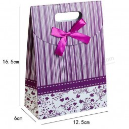 Custom Butterfly Ornament Handle Paper Shopping Gift Bag 