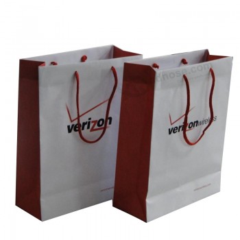 Custom Printed Color Paper Shopping Gift Bag with Logo Wholesale