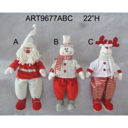 Wholesale 22"H Christmas Home Decoration Self Sitter with Cute Shoes-3asst
