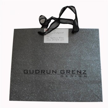Custom Paper Shopping Bag with Level Wholesale