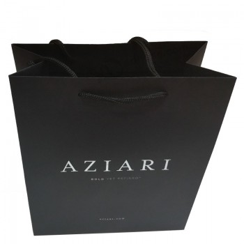 Custom Paper Shopping Bag with Cotton Band Handle Wholesale