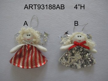 Wholesale 4“ ” Hchristmas Tree Ornaments Angel-2asst