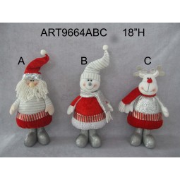 Wholesale 18"H Floopy Standing Home Decoration Gift Christmas-3asst