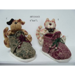 Wholesale Merry Christmas Cat and Dog Pencil Holder-2asst
