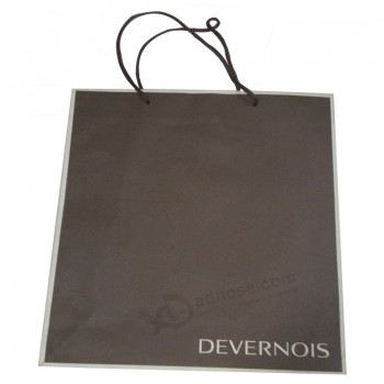Shopping bag in carta personalizzata con legno-All'ingrosso carta libera