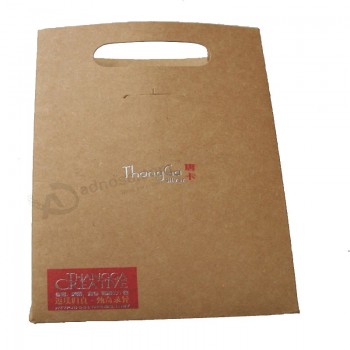 Shopping bag in carta personalizzata con die-Tagliare le maniglie all'ingrosso