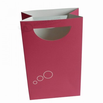 Cheap Custom Design Paper Shopping Bag with Die-Cut Handle