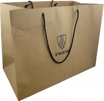 ショッピングのためのハンドル付き卸売カスタムクラフト紙袋