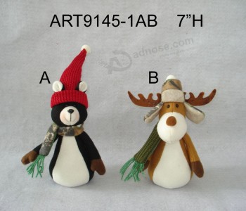 Wholesale Reindeer and Black Bear Woodland Christmas Decoration