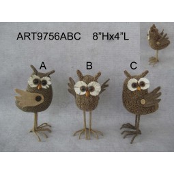 Wholesale Christmas Decoration Gift Standing Owl-3asst