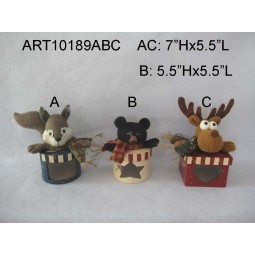 도매 다람쥐, 곰 및 사슴 삼림 크리스마스 giftbox