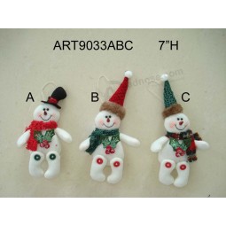Wholesale Christmas Tree Decoration Snowman Ornaments-3asst