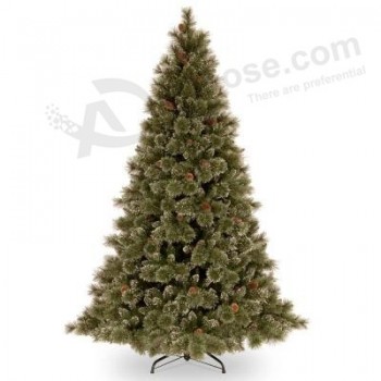 Al por mayor de 7 pies.Espumoso pino árbol de navidad artificial con luces incandescentes tradicionales(MY100.097.00)