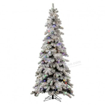 Al por mayor árbol de navidad artificial cubierto de nieve con la luz de la Navidad del arte de cristal de la decoración(TU70.250.01)