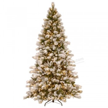 Wholesale 7-1/2 FT.Albero di Natale artificiale incernierato di pino nevoso di Westwood con 650 luci chiare(MY100.085.00)