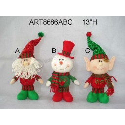 Groothandel staande santa sneeuwpop en elf kerst decoratie geschenken